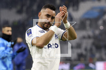 2023-02-26 - Dimitri Payet of Marseille salutes the supporters following the French championship Ligue 1 football match between Olympique de Marseille (OM) and Paris Saint-Germain (PSG) on February 26, 2023 at Stade Velodrome in Marseille, France - FOOTBALL - FRENCH CHAMP - MARSEILLE V PARIS SG - FRENCH LIGUE 1 - SOCCER