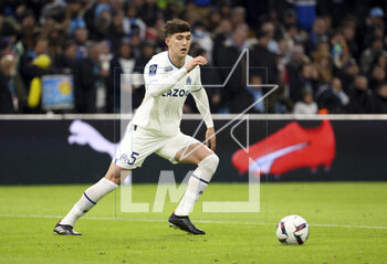 2023-02-26 - Leonardo Balerdi of Marseille during the French championship Ligue 1 football match between Olympique de Marseille (OM) and Paris Saint-Germain (PSG) on February 26, 2023 at Stade Velodrome in Marseille, France - FOOTBALL - FRENCH CHAMP - MARSEILLE V PARIS SG - FRENCH LIGUE 1 - SOCCER