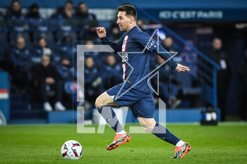 2023-03-04 - Lionel (Leo) MESSI of PSG during the French championship Ligue 1 football match between Paris Saint-Germain and FC Nantes on March 4, 2023 at Parc des Princes stadium in Paris, France - FOOTBALL - FRENCH CHAMP - PARIS SG V NANTES - FRENCH LIGUE 1 - SOCCER