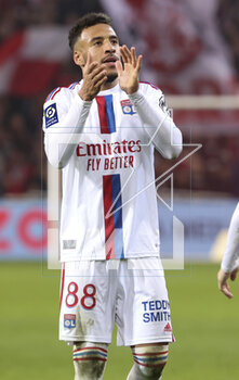2023-03-10 - Corentin Tolisso of Lyon salutes the supporters of Lyon following the French championship Ligue 1 football match between Losc Lille and Olympique Lyonnais (Lyon) on March 10, 2023 at Pierre Mauroy stadium in Villeneuve-d'Ascq near Lille, France - FOOTBALL - FRENCH CHAMP - LILLE V LYON - FRENCH LIGUE 1 - SOCCER