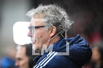 2023-03-10 - Laurent BLANC of Lyon during the French championship Ligue 1 football match between LOSC Lille and Olympique Lyonnais (Lyon) on March 10, 2023 at Pierre Mauroy stadium in Villeneuve-d'Ascq near Lille, France - FOOTBALL - FRENCH CHAMP - LILLE V LYON - FRENCH LIGUE 1 - SOCCER