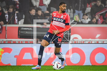 2023-03-10 - Alexsandro VICTOR DE SOUZA RIBEIRO of Lille during the French championship Ligue 1 football match between LOSC Lille and Olympique Lyonnais (Lyon) on March 10, 2023 at Pierre Mauroy stadium in Villeneuve-d'Ascq near Lille, France - FOOTBALL - FRENCH CHAMP - LILLE V LYON - FRENCH LIGUE 1 - SOCCER