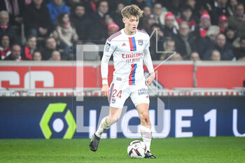 2023-03-10 - Johann LEPENANT of Lyon during the French championship Ligue 1 football match between LOSC Lille and Olympique Lyonnais (Lyon) on March 10, 2023 at Pierre Mauroy stadium in Villeneuve-d'Ascq near Lille, France - FOOTBALL - FRENCH CHAMP - LILLE V LYON - FRENCH LIGUE 1 - SOCCER