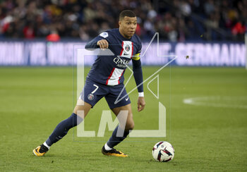 2023-03-19 - Kylian Mbappe of PSG during the French championship Ligue 1 football match between Paris Saint-Germain and Stade Rennais (Rennes) on March 19, 2023 at Parc des Princes stadium in Paris, France - FOOTBALL - FRENCH CHAMP - PARIS SG V RENNES - FRENCH LIGUE 1 - SOCCER
