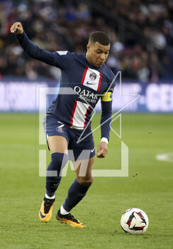 2023-03-19 - Kylian Mbappe of PSG during the French championship Ligue 1 football match between Paris Saint-Germain and Stade Rennais (Rennes) on March 19, 2023 at Parc des Princes stadium in Paris, France - FOOTBALL - FRENCH CHAMP - PARIS SG V RENNES - FRENCH LIGUE 1 - SOCCER