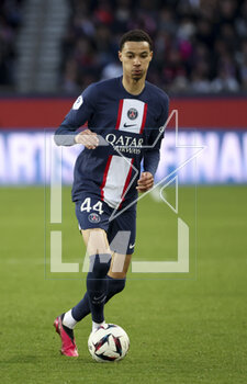 2023-03-19 - Hugo Ekitike of PSG during the French championship Ligue 1 football match between Paris Saint-Germain and Stade Rennais (Rennes) on March 19, 2023 at Parc des Princes stadium in Paris, France - FOOTBALL - FRENCH CHAMP - PARIS SG V RENNES - FRENCH LIGUE 1 - SOCCER