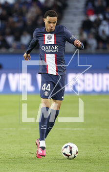 2023-03-19 - Hugo Ekitike of PSG during the French championship Ligue 1 football match between Paris Saint-Germain and Stade Rennais (Rennes) on March 19, 2023 at Parc des Princes stadium in Paris, France - FOOTBALL - FRENCH CHAMP - PARIS SG V RENNES - FRENCH LIGUE 1 - SOCCER