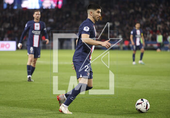 2023-04-15 - Carlos Soler of PSG during the French championship Ligue 1 football match between Paris Saint-Germain (PSG) and RC Lens on April 15, 2023 at Parc des Princes stadium in Paris, France - FOOTBALL - FRENCH CHAMP - PARIS SG V LENS - FRENCH LIGUE 1 - SOCCER