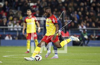 2023-04-15 - Jean Onana of Lens during the French championship Ligue 1 football match between Paris Saint-Germain (PSG) and RC Lens on April 15, 2023 at Parc des Princes stadium in Paris, France - FOOTBALL - FRENCH CHAMP - PARIS SG V LENS - FRENCH LIGUE 1 - SOCCER