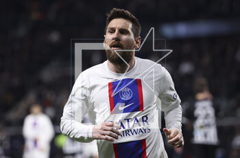 2023-04-21 - Lionel Messi of PSG during the French championship Ligue 1 football match between SCO Angers and Paris Saint-Germain (PSG) on April 21, 2023 at Stade Raymond Kopa in Angers, France - FOOTBALL - FRENCH CHAMP - ANGERS V PARIS SG - FRENCH LIGUE 1 - SOCCER