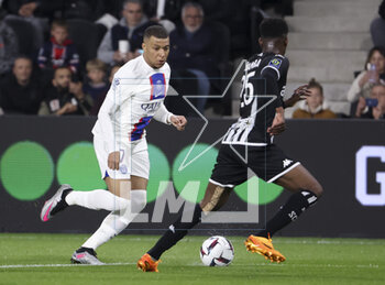 2023-04-21 - Kylian Mbappe of PSG during the French championship Ligue 1 football match between SCO Angers and Paris Saint-Germain (PSG) on April 21, 2023 at Stade Raymond Kopa in Angers, France - FOOTBALL - FRENCH CHAMP - ANGERS V PARIS SG - FRENCH LIGUE 1 - SOCCER