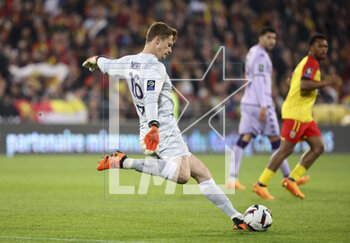2023-04-22 - Monaco goalkeeper Alexander Nubel during the French championship Ligue 1 football match between RC Lens and AS Monaco on April 22, 2023 at Bollaert-Delelis stadium in Lens, France - FOOTBALL - FRENCH CHAMP - LENS V MONACO - FRENCH LIGUE 1 - SOCCER
