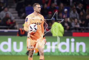 2023-04-23 - Marseille goalkeeper Pau Lopez during the French championship Ligue 1 football match between Olympique Lyonnais (Lyon) and Olympique de Marseille on April 23, 2023 at Groupama stadium in Decines-Charpieu near Lyon, France - FOOTBALL - FRENCH CHAMP - LYON V MARSEILLE - FRENCH LIGUE 1 - SOCCER