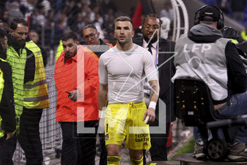 2023-04-23 - Lyon goalkeeper Anthony Lopes following the French championship Ligue 1 football match between Olympique Lyonnais (Lyon) and Olympique de Marseille on April 23, 2023 at Groupama stadium in Decines-Charpieu near Lyon, France - FOOTBALL - FRENCH CHAMP - LYON V MARSEILLE - FRENCH LIGUE 1 - SOCCER