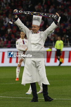 2023-04-23 - Gilles REINHARDT Chef Exécutif of Paul BOCUSE restaurant during the French championship Ligue 1 football match between Olympique Lyonnais (Lyon) and Olympique de Marseille on April 23, 2023 at Groupama stadium in Decines-Charpieu near Lyon, France - FOOTBALL - FRENCH CHAMP - LYON V MARSEILLE - FRENCH LIGUE 1 - SOCCER