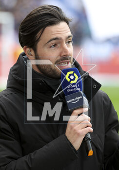 2023-04-23 - Alexis Grasso comments for Amazon Prime Video the French championship Ligue 1 football match between Stade de Reims and RC Strasbourg on April 23, 2023 at Stade Auguste Delaune in Reims, France - FOOTBALL - FRENCH CHAMP - REIMS V STRASBOURG - FRENCH LIGUE 1 - SOCCER
