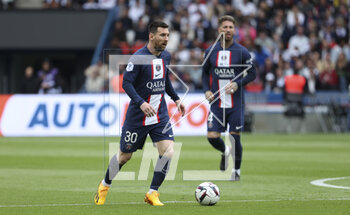 2023-04-30 - Lionel Messi of PSG during the French championship Ligue 1 football match between Paris Saint-Germain and FC Lorient on April 30, 2023 at Parc des Princes stadium in Paris, France - FOOTBALL - FRENCH CHAMP - PARIS SG V LORIENT - FRENCH LIGUE 1 - SOCCER