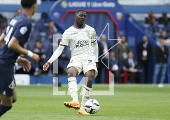 2023-04-30 - Ayman Kari of Lorient during the French championship Ligue 1 football match between Paris Saint-Germain and FC Lorient on April 30, 2023 at Parc des Princes stadium in Paris, France - FOOTBALL - FRENCH CHAMP - PARIS SG V LORIENT - FRENCH LIGUE 1 - SOCCER