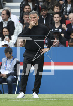 2023-04-30 - Coach of PSG Christophe Galtier during the French championship Ligue 1 football match between Paris Saint-Germain and FC Lorient on April 30, 2023 at Parc des Princes stadium in Paris, France - FOOTBALL - FRENCH CHAMP - PARIS SG V LORIENT - FRENCH LIGUE 1 - SOCCER