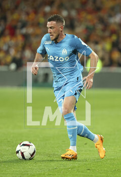 2023-05-06 - Jordan Veretout of Marseille during the French championship Ligue 1 football match between RC Lens (RCL) and Olympique de Marseille (OM) on May 6, 2023 at Stade Bollaert-Delelis in Lens, France - FOOTBALL - FRENCH CHAMP - LENS V MARSEILLE - FRENCH LIGUE 1 - SOCCER