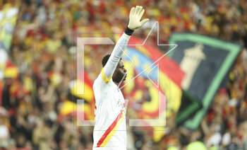 2023-05-06 - Lens goalkeeper Brice Samba during the French championship Ligue 1 football match between RC Lens (RCL) and Olympique de Marseille (OM) on May 6, 2023 at Stade Bollaert-Delelis in Lens, France - FOOTBALL - FRENCH CHAMP - LENS V MARSEILLE - FRENCH LIGUE 1 - SOCCER