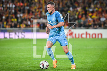 2023-05-06 - Jordan VERETOUT of Marseille during the French championship Ligue 1 football match between RC Lens and Olympique de Marseille on May 6, 2023 at Bollaert-Delelis stadium in Lens, France - FOOTBALL - FRENCH CHAMP - LENS V MARSEILLE - FRENCH LIGUE 1 - SOCCER
