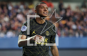 2023-05-07 - Kylian Mbappe of PSG during the French championship Ligue 1 football match between Estac Troyes and Paris Saint-Germain on May 7, 2023 at l'Aube stadium in Troyes, France - FOOTBALL - FRENCH CHAMP - TROYES V PARIS SG - FRENCH LIGUE 1 - SOCCER