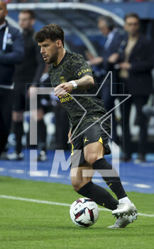 2023-05-07 - Juan Bernat of PSG during the French championship Ligue 1 football match between Estac Troyes and Paris Saint-Germain on May 7, 2023 at l'Aube stadium in Troyes, France - FOOTBALL - FRENCH CHAMP - TROYES V PARIS SG - FRENCH LIGUE 1 - SOCCER