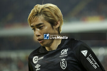 2023-05-12 - Junya Ito of Reims during the French championship Ligue 1 football match between RC Lens and Stade de Reims on May 12, 2023 at Stade Bollaert-Delelis in Lens, France - FOOTBALL - FRENCH CHAMP - LENS V REIMS - FRENCH LIGUE 1 - SOCCER