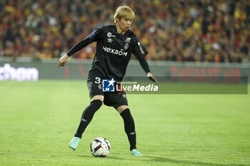 2023-05-12 - Junya Ito of Reims during the French championship Ligue 1 football match between RC Lens and Stade de Reims on May 12, 2023 at Stade Bollaert-Delelis in Lens, France - FOOTBALL - FRENCH CHAMP - LENS V REIMS - FRENCH LIGUE 1 - SOCCER