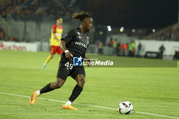 2023-05-12 - Valentin Atangana Edoa of Reims during the French championship Ligue 1 football match between RC Lens and Stade de Reims on May 12, 2023 at Stade Bollaert-Delelis in Lens, France - FOOTBALL - FRENCH CHAMP - LENS V REIMS - FRENCH LIGUE 1 - SOCCER