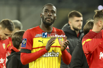 2023-05-12 - Massadio Haidara of Lens celebrates the victory following the French championship Ligue 1 football match between RC Lens and Stade de Reims on May 12, 2023 at Stade Bollaert-Delelis in Lens, France - FOOTBALL - FRENCH CHAMP - LENS V REIMS - FRENCH LIGUE 1 - SOCCER