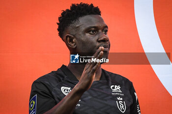 2023-05-12 - Azor MATUSIWA of Reims during the French championship Ligue 1 football match between RC Lens and Stade de Reims on May 12, 2023 at Bollaert-Delelis stadium in Lens, France - FOOTBALL - FRENCH CHAMP - LENS V REIMS - FRENCH LIGUE 1 - SOCCER
