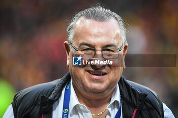 2023-05-12 - Jean-Pierre CAILLOT of Reims during the French championship Ligue 1 football match between RC Lens and Stade de Reims on May 12, 2023 at Bollaert-Delelis stadium in Lens, France - FOOTBALL - FRENCH CHAMP - LENS V REIMS - FRENCH LIGUE 1 - SOCCER