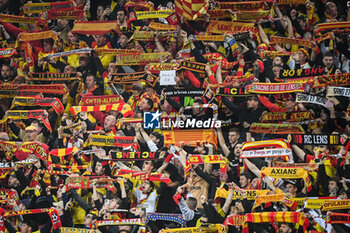 2023-05-12 - Supporters of Lens during the French championship Ligue 1 football match between RC Lens and Stade de Reims on May 12, 2023 at Bollaert-Delelis stadium in Lens, France - FOOTBALL - FRENCH CHAMP - LENS V REIMS - FRENCH LIGUE 1 - SOCCER