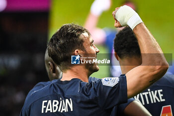 2023-05-13 - Fabian RUIZ of PSG celebrates his goal during the French championship Ligue 1 football match between Paris Saint-Germain and AC Ajaccio on May 13, 2023 at Parc des Princes stadium in Paris, France - FOOTBALL - FRENCH CHAMP - PARIS SG V AJACCIO - FRENCH LIGUE 1 - SOCCER