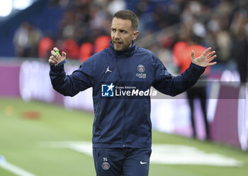 2023-05-13 - Fitness coach of PSG Pedro Gomez during the French championship Ligue 1 football match between Paris Saint-Germain and AC Ajaccio on May 13, 2023 at Parc des Princes stadium in Paris, France - FOOTBALL - FRENCH CHAMP - PARIS SG V AJACCIO - FRENCH LIGUE 1 - SOCCER
