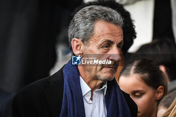 2023-05-13 - Former French President Nicolas SARKOZY during the French championship Ligue 1 football match between Paris Saint-Germain and AC Ajaccio on May 13, 2023 at Parc des Princes stadium in Paris, France - FOOTBALL - FRENCH CHAMP - PARIS SG V AJACCIO - FRENCH LIGUE 1 - SOCCER