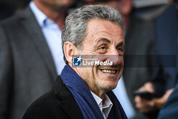 2023-05-13 - Former French President Nicolas SARKOZY during the French championship Ligue 1 football match between Paris Saint-Germain and AC Ajaccio on May 13, 2023 at Parc des Princes stadium in Paris, France - FOOTBALL - FRENCH CHAMP - PARIS SG V AJACCIO - FRENCH LIGUE 1 - SOCCER