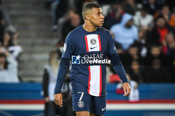 2023-05-13 - Kylian MBAPPE of PSG during the French championship Ligue 1 football match between Paris Saint-Germain and AC Ajaccio on May 13, 2023 at Parc des Princes stadium in Paris, France - FOOTBALL - FRENCH CHAMP - PARIS SG V AJACCIO - FRENCH LIGUE 1 - SOCCER