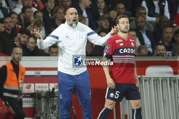 2023-05-20 - Coach of Olympique de Marseille Igor Tudor, Gabriel Gudmundsson of Lille during the French championship Ligue 1 Uber Eats football match between Lille OSC (LOSC) and Olympique de Marseille (OM) on May 20, 2023 at Stade Pierre Mauroy in Villeneuve-d'Ascq near Lille, France - FOOTBALL - FRENCH CHAMP - LILLE V MARSEILLE - FRENCH LIGUE 1 - SOCCER