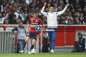 2023-05-20 - Coach of Olympique de Marseille Igor Tudor, left Jonas Martin of Lille during the French championship Ligue 1 Uber Eats football match between Lille OSC (LOSC) and Olympique de Marseille (OM) on May 20, 2023 at Stade Pierre Mauroy in Villeneuve-d'Ascq near Lille, France - FOOTBALL - FRENCH CHAMP - LILLE V MARSEILLE - FRENCH LIGUE 1 - SOCCER