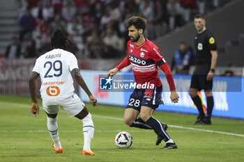 2023-05-20 - Andre Gomes of Lille during the French championship Ligue 1 Uber Eats football match between Lille OSC (LOSC) and Olympique de Marseille (OM) on May 20, 2023 at Stade Pierre Mauroy in Villeneuve-d'Ascq near Lille, France - FOOTBALL - FRENCH CHAMP - LILLE V MARSEILLE - FRENCH LIGUE 1 - SOCCER