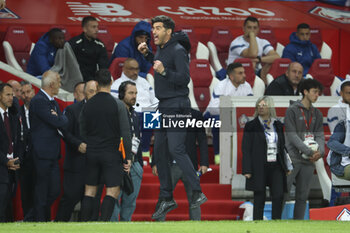 2023-05-20 - Coach of Lille OSC Paulo Fonseca celebrates the victory following the French championship Ligue 1 Uber Eats football match between Lille OSC (LOSC) and Olympique de Marseille (OM) on May 20, 2023 at Stade Pierre Mauroy in Villeneuve-d'Ascq near Lille, France - FOOTBALL - FRENCH CHAMP - LILLE V MARSEILLE - FRENCH LIGUE 1 - SOCCER