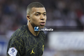 2023-05-21 - Kylian Mbappe of PSG during the French championship Ligue 1 football match between AJ Auxerre (AJA) and Paris Saint-Germain (PSG) on May 21, 2023 at Abbé-Deschamps stadium in Auxerre, France - FOOTBALL - FRENCH CHAMP - AUXERRE V PARIS SG - FRENCH LIGUE 1 - SOCCER
