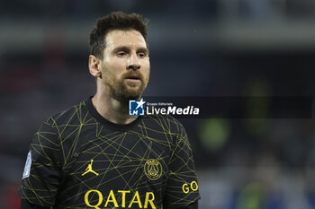 2023-05-21 - Lionel Messi of PSG during the French championship Ligue 1 football match between AJ Auxerre (AJA) and Paris Saint-Germain (PSG) on May 21, 2023 at Abbé-Deschamps stadium in Auxerre, France - FOOTBALL - FRENCH CHAMP - AUXERRE V PARIS SG - FRENCH LIGUE 1 - SOCCER