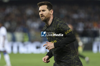 2023-05-21 - Lionel Messi of PSG during the French championship Ligue 1 football match between AJ Auxerre (AJA) and Paris Saint-Germain (PSG) on May 21, 2023 at Abbé-Deschamps stadium in Auxerre, France - FOOTBALL - FRENCH CHAMP - AUXERRE V PARIS SG - FRENCH LIGUE 1 - SOCCER