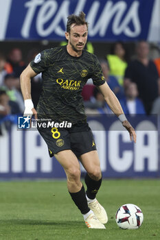 2023-05-21 - Fabian Ruiz Pena of PSG during the French championship Ligue 1 football match between AJ Auxerre (AJA) and Paris Saint-Germain (PSG) on May 21, 2023 at Abbé-Deschamps stadium in Auxerre, France - FOOTBALL - FRENCH CHAMP - AUXERRE V PARIS SG - FRENCH LIGUE 1 - SOCCER