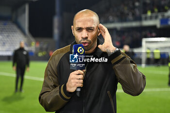 2023-05-21 - Thierry Henry (Amazon Prime Video) during the French championship Ligue 1 football match between AJ Auxerre and Paris Saint-Germain on May 21, 2023 at Abbé-Deschamps stadium in Auxerre, France - FOOTBALL - FRENCH CHAMP - AUXERRE V PARIS SG - FRENCH LIGUE 1 - SOCCER