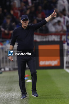19/05/2023 - Laurent BLANC coach of Lyon during the French championship Ligue 1 football match between Olympique Lyonnais (Lyon) and AS Monaco on May 19, 2023 at Groupama Stadium in Decines-Charpieu near Lyon, France - FOOTBALL - FRENCH CHAMP - LYON V MONACO - FRENCH LIGUE 1 - CALCIO